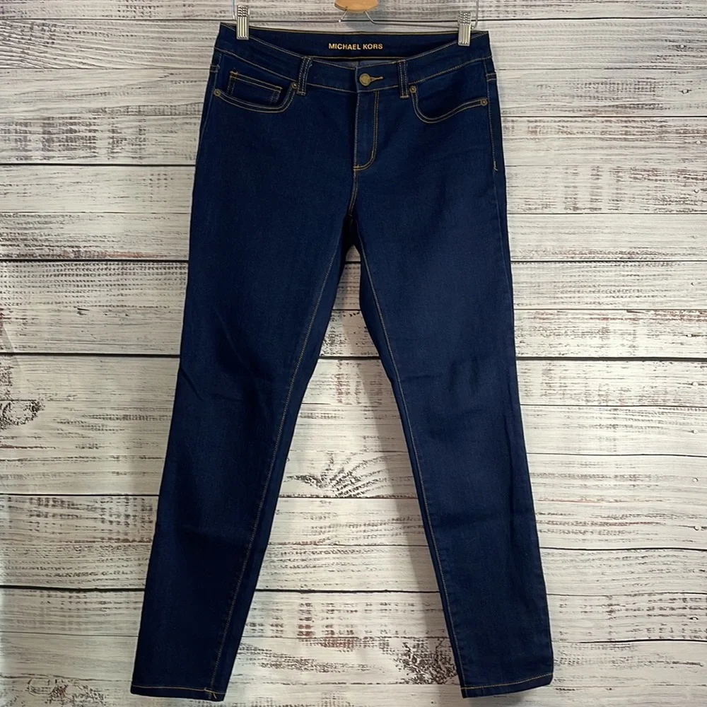🔥 SALE Michael Kors MK Dark Wash Skinny Jeans | Size 6